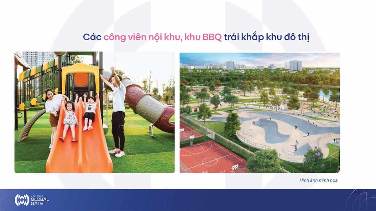 cac-cong-vien-noi-khu-khu-bbq-trai-khap-khu-do-thi-vinhomes-global-gate 6. Hệ thống thể thao đa năng – Nâng cao chất lượng sống
