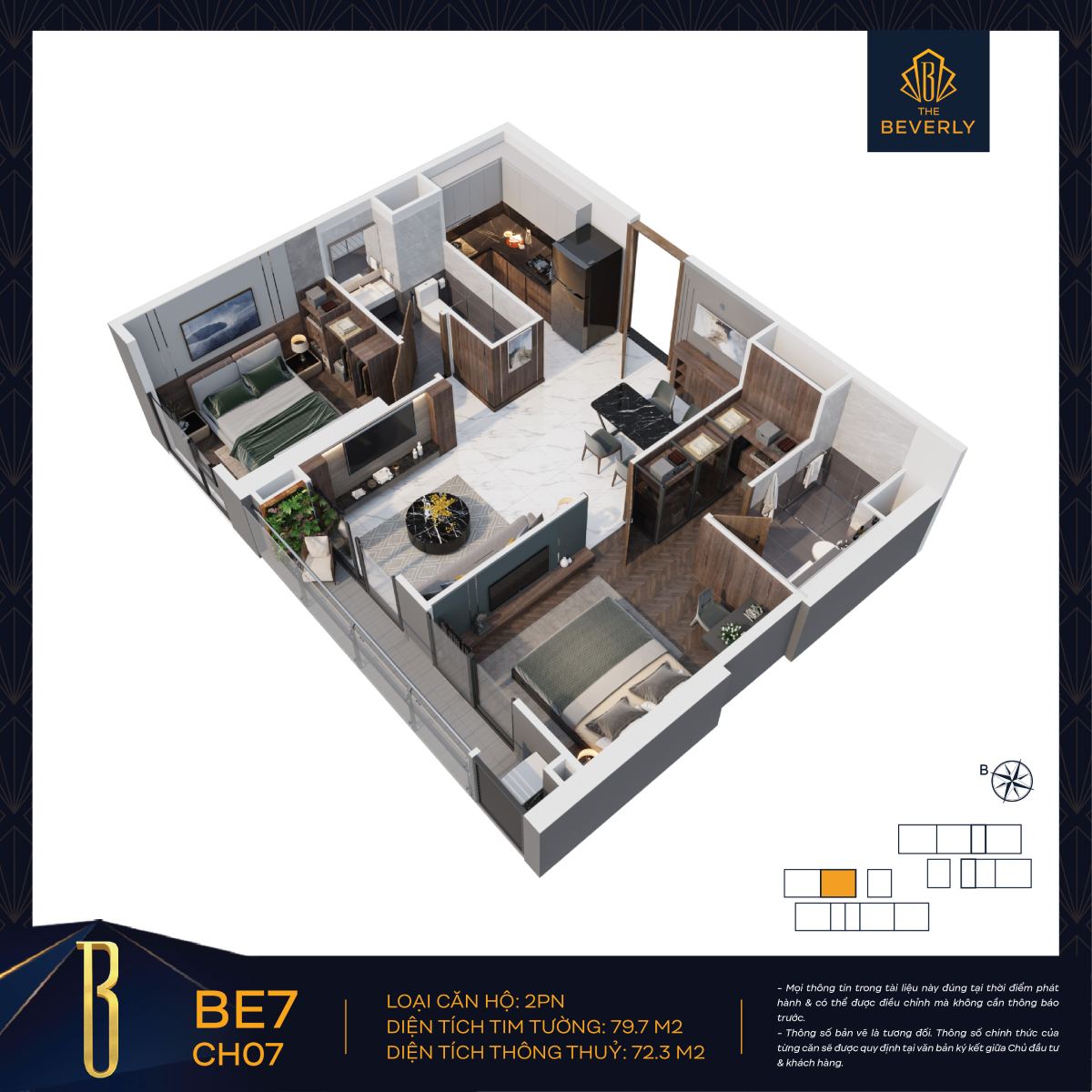 can-ho-2pn-the-beverly-5 Căn hộ 2PN và 2PN+: Bố trí thông minh, tối ưu diện tích, phù hợp cho gia đình nhỏ.