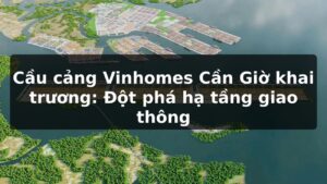 Cầu cảng Vinhomes Cần Giờ khai trương: Đột phá hạ tầng giao thông