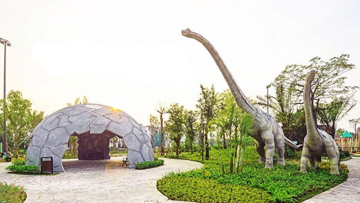 cong-vien-khung-long-vinhomes-riverside 2. Công Viên Khủng Long Jura Park – Điểm Vui Chơi Giải Trí Độc Đáo
