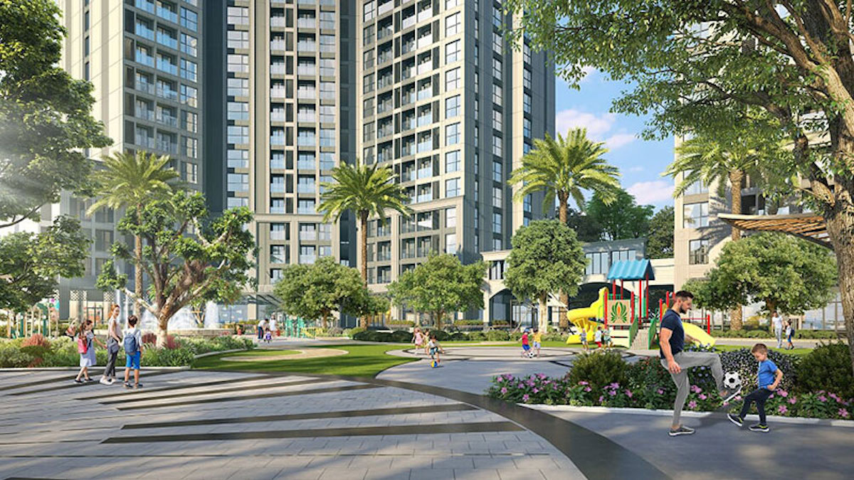 duong-dao-bo-vinhomes-symphony Đường dạo bộ & cảnh quan nội khu: Thiết kế theo chủ đề “resort” với hệ thống cây xanh, hồ nước và tiểu cảnh hài hòa, mang đến cảm giác thư thái, yên bình ngay giữa đô thị sầm uất.