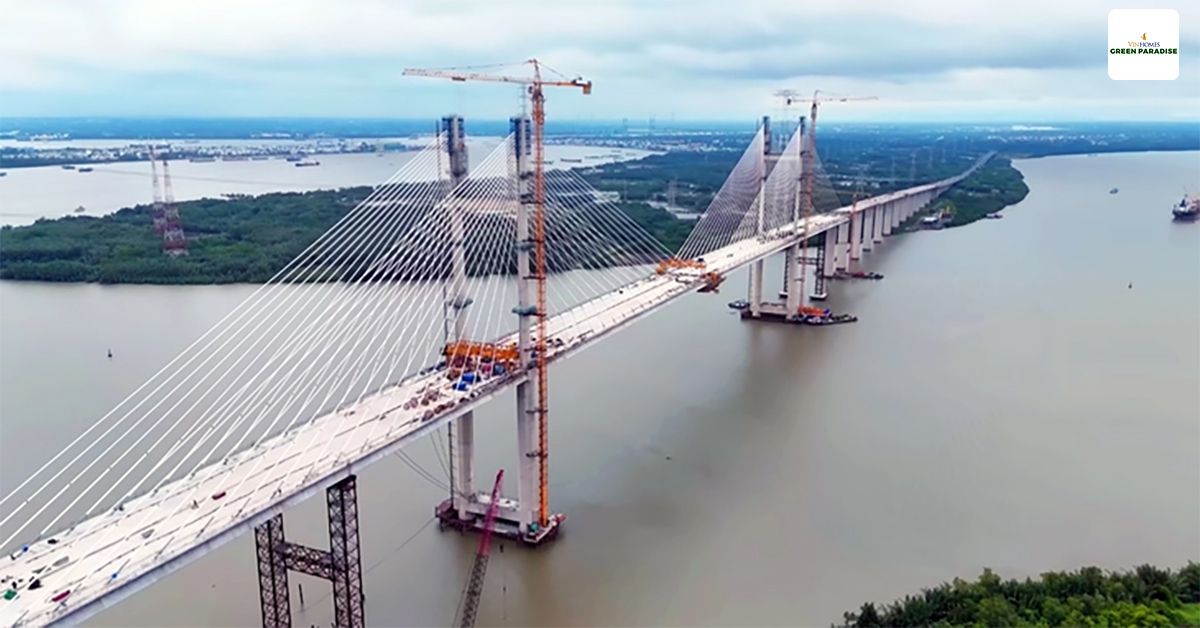 Cầu Bình Khánh, một trong những cây cầu quan trọng nhất của cao tốc Bến Lức – Long Thành đã hợp long, sẽ tạo lực đẩy cho bất động sản Cần Giờ