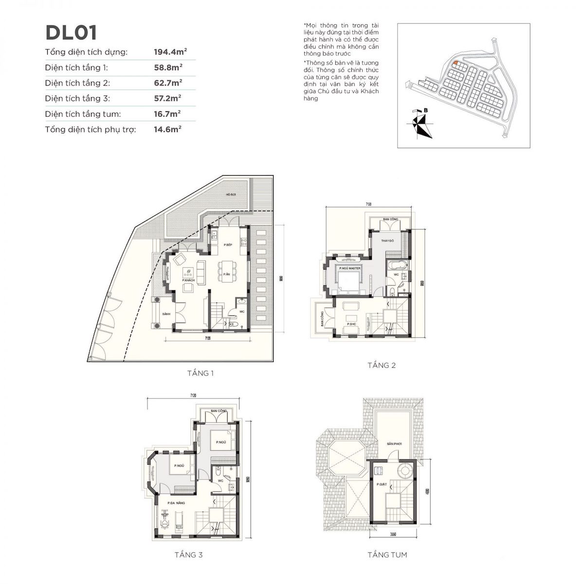 mat-bang-biet-thu-don-lap-dl01-vinhomes-green-villas mặt bằng biệt thự đơn lập dl1 Vinhomes Green Villas