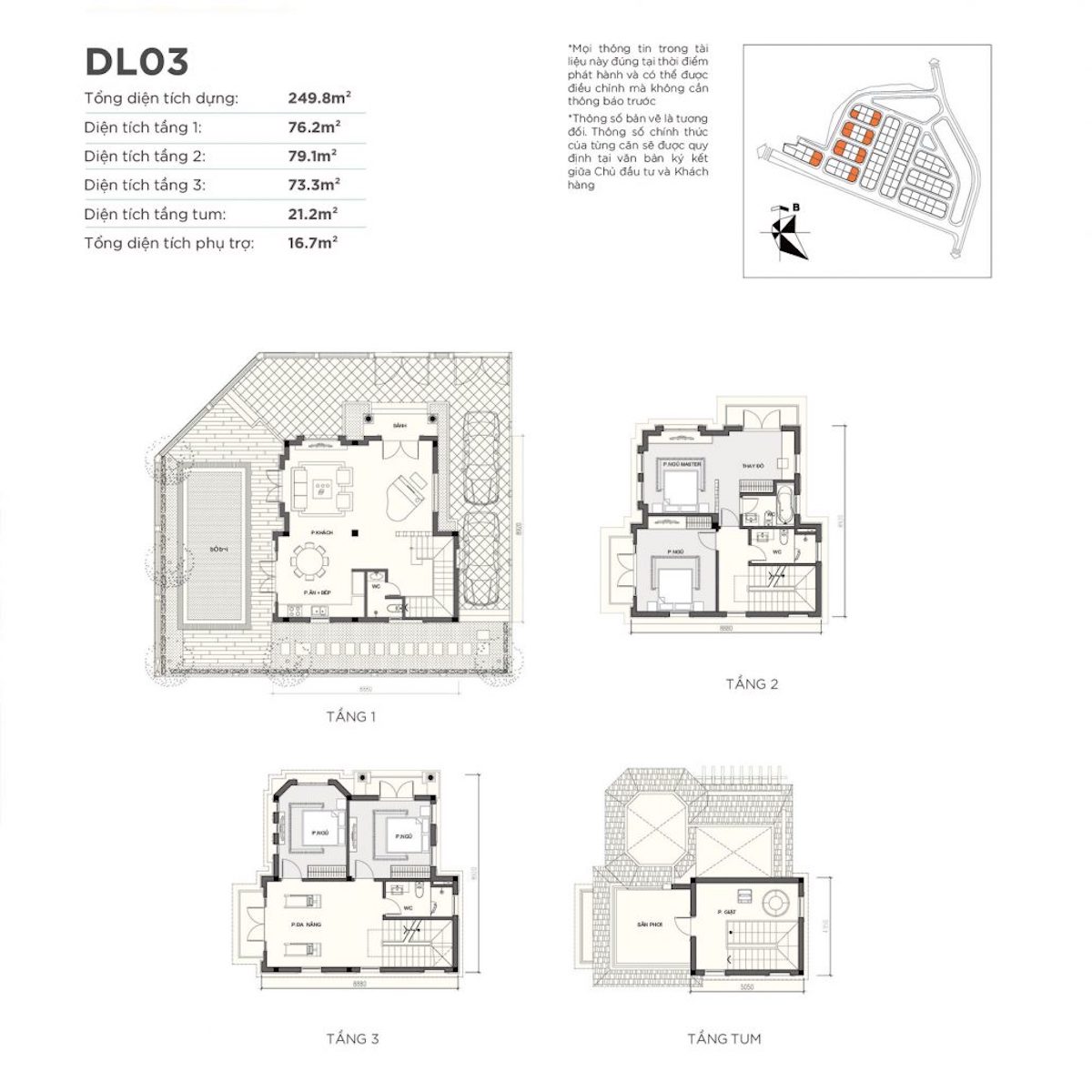 mat-bang-biet-thu-don-lap-dl03-vinhomes-green-villas mặt bằng biệt thự đơn lập dl3 Vinhomes Green Villas