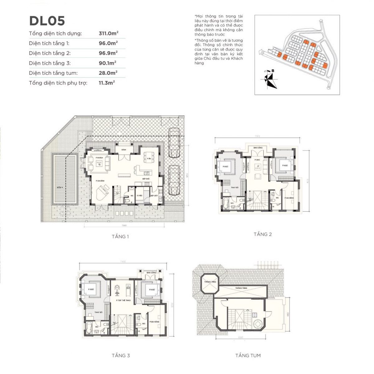 mat-bang-biet-thu-don-lap-dl05-vinhomes-green-villas mặt bằng biệt thự đơn lập dl5 Vinhomes Green Villas