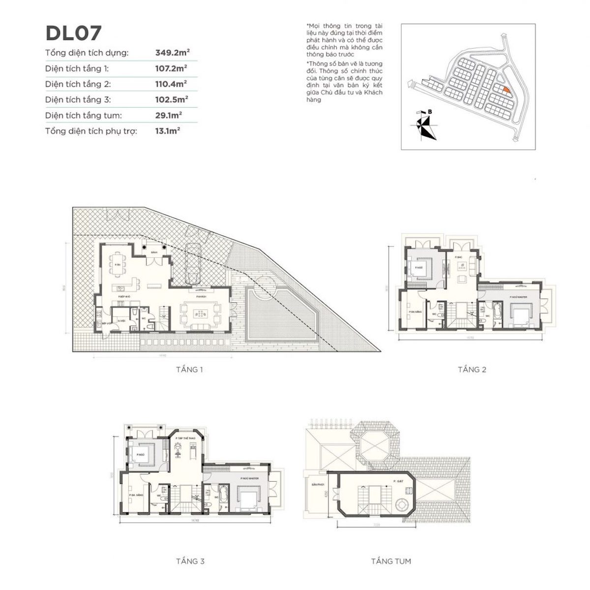 mat-bang-biet-thu-don-lap-dl07-vinhomes-green-villas mặt bằng biệt thự đơn lập dl7 Vinhomes Green Villas