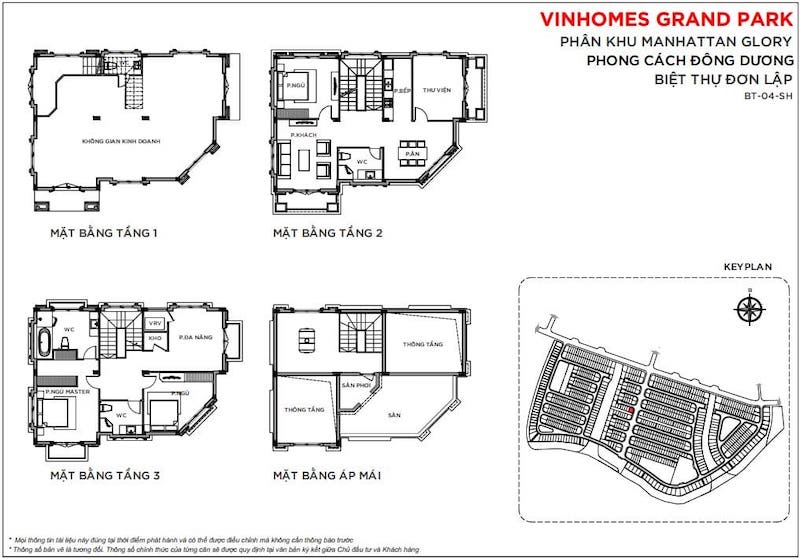 mat-bang-boutique-villa-the-manhattan-glory-1 Layout boutique villa