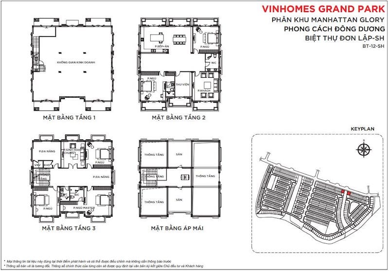 mat-bang-boutique-villa-the-manhattan-glory-4-1 Layout Chi Tiết Boutique Villa Manhattan Glory