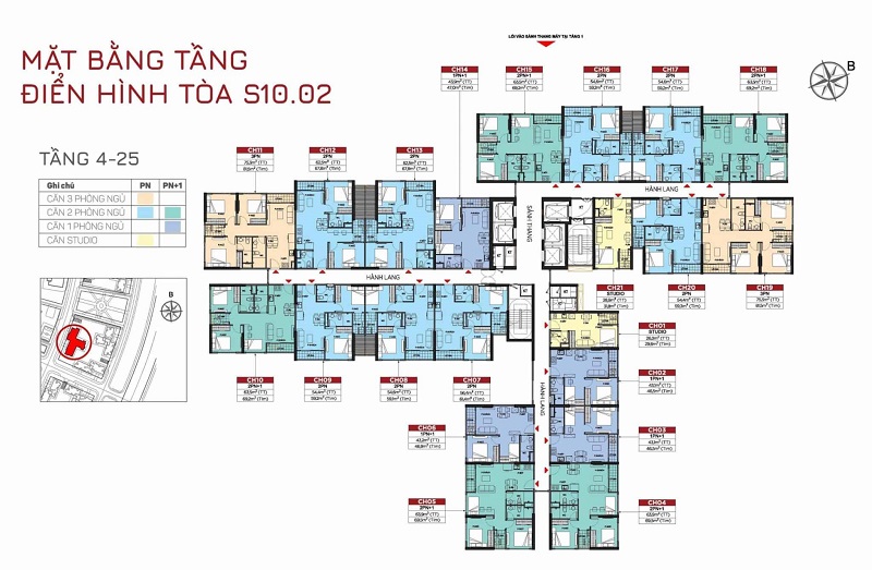 mat-bang-s1002-the-origami-tang-4-25-2 Layout Căn Hộ Tòa S1002 – Tầng 2 đến 25