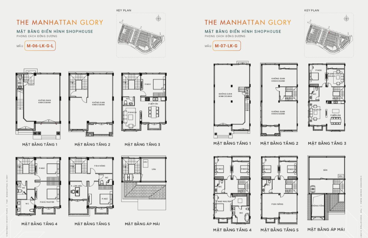 MẶT BẰNG SHOPHOUSE THE MANHATTAN GLORY