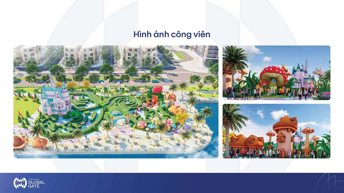 phoi-canh-cong-vien-chuyen-de-gianh-cho-tre-em-tai-vinhomes-global-gate 5. Công viên chuyên đề Wonderland – Không gian trải nghiệm tuyệt vời dành cho trẻ em