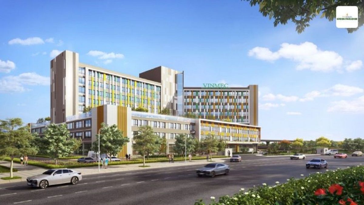 Minh hoạ Bệnh viện Vinmec chuẩn quốc tế tại Vinhomes Cần Giờ