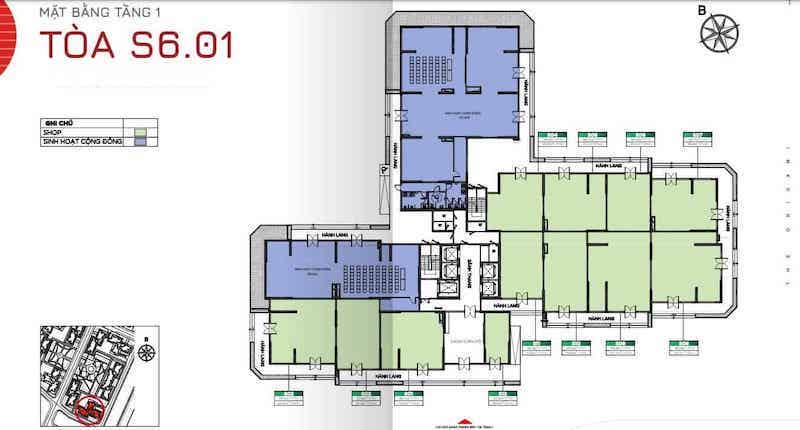 shop-s601-1-1 Mặt Bằng Shophouse Tầng 1