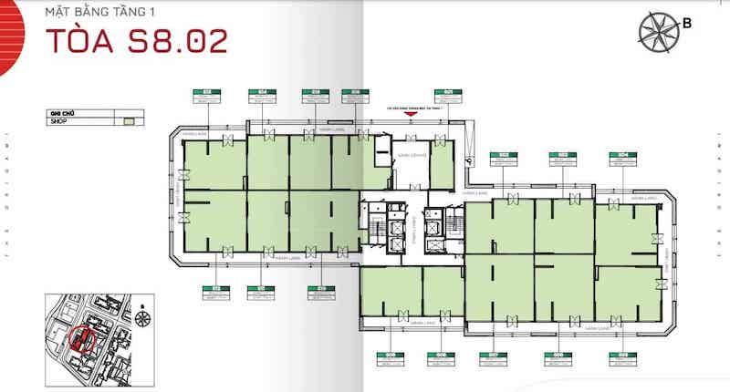 shop-s802-2 Layout Shophouse S802 – Tầng 1