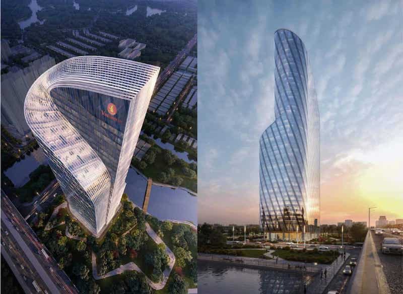 Tòa văn phòng 45 tầng: Là trung tâm văn phòng hạng A, nơi hội tụ các doanh nghiệp, tập đoàn lớn, góp phần tạo nên môi trường làm việc hiện đại ngay trong khu đô thị.