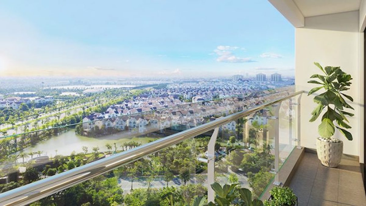 view-biet-thu-vinhomes-riverside-tu-can-ho-vinhomes-symphony Căn Hộ Cao Cấp Panorama View Tại Vinhomes Symphony