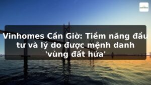 Vinhomes Cần Giờ: Tiềm năng đầu tư và lý do được mệnh danh 'vùng đất hứa'