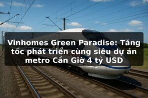 Vinhomes Green Paradise: Tăng tốc phát triển cùng siêu dự án metro Cần Giờ 4 tỷ USD